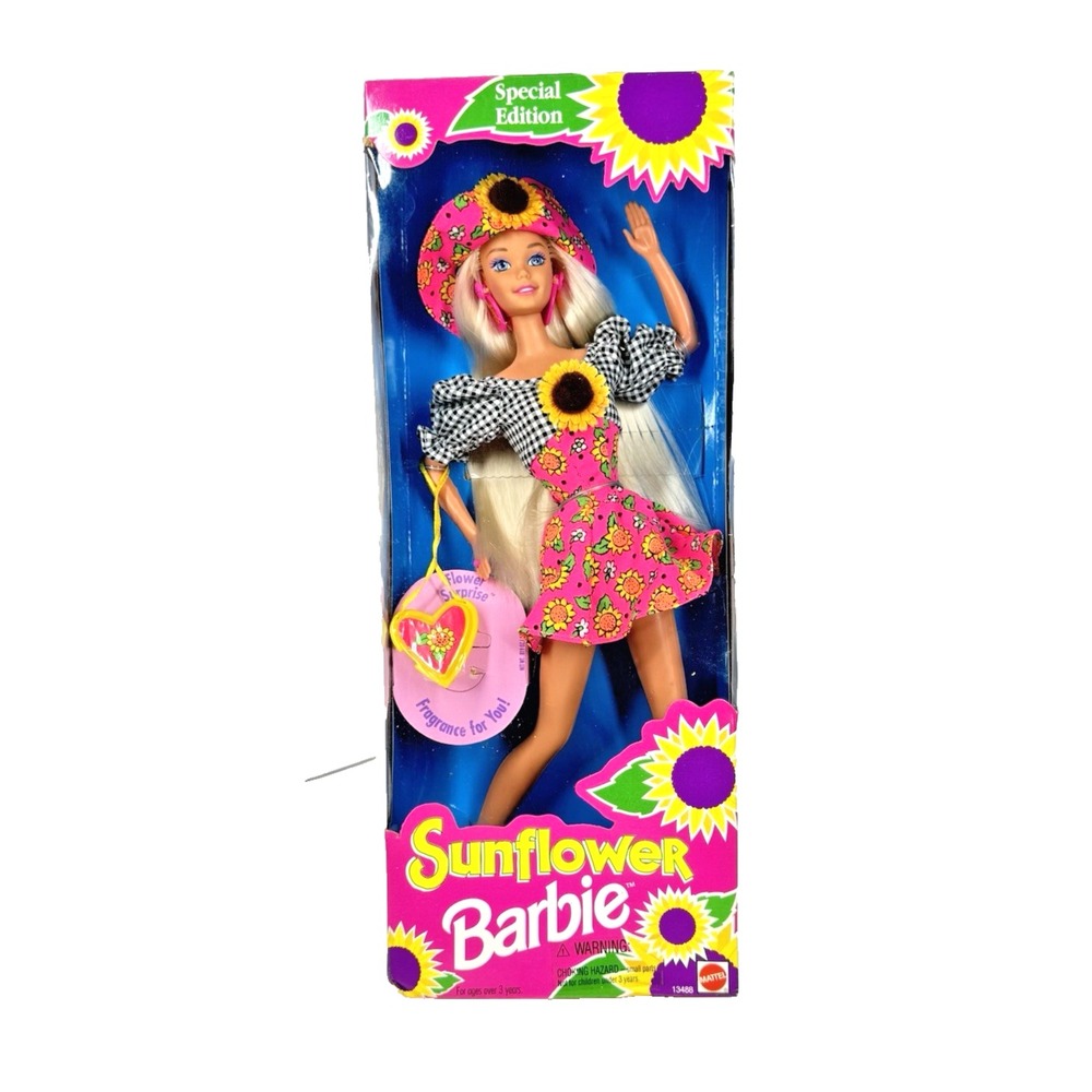 Vintage 1994 Sunflower Barbie Special Edition #13488 Mattel Original Box